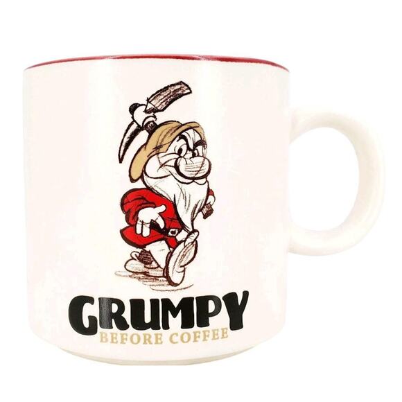 Hallmark Disney Snow White & The Seven Dwarfs Grumpy Before Coffee Mug Cup - Picture 1 of 6